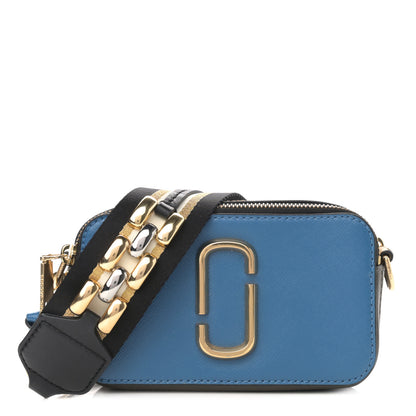 Marc Jacobs Saffiano Small Snapshot Camera Bag Blue 1 of 11