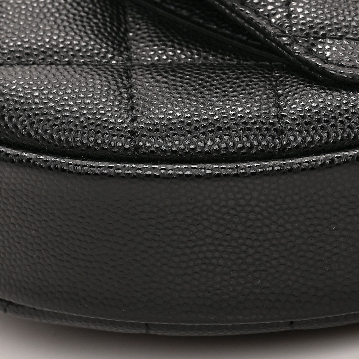 Chanel Caviar Quilted Polly Pocket Pouch Hobo Black 8 of 9