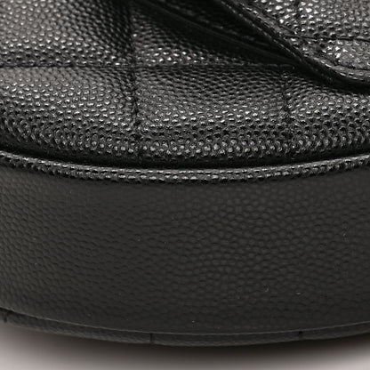 Chanel Caviar Quilted Polly Pocket Pouch Hobo Black 8 of 9