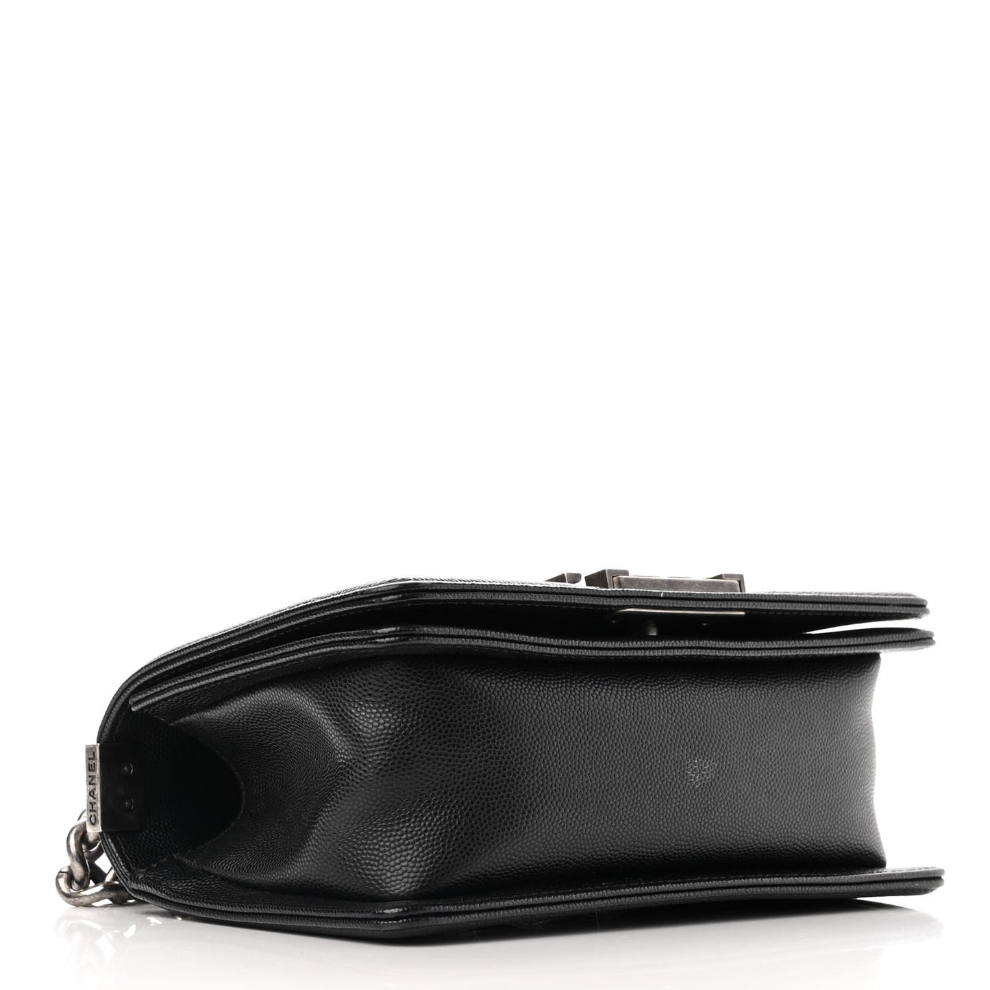 Caviar Quilted Small Boy Flap Black