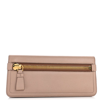 Tom Ford Grained Calfskin Jennifer Clutch Beige 1 of 7