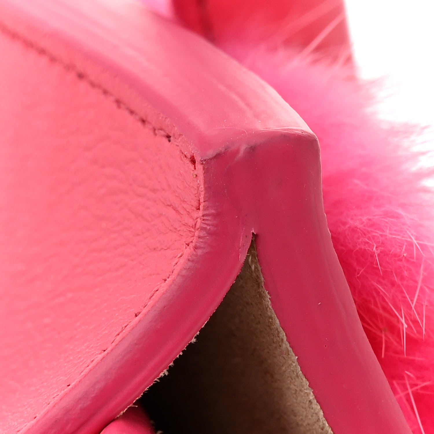 Alexander McQueen Fur Calfskin Mini Heroine 21 Pink 13 of 17
