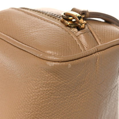 Chanel Grained Calfskin CC Button Pouch Cosmetic Case Beige 16 of 16
