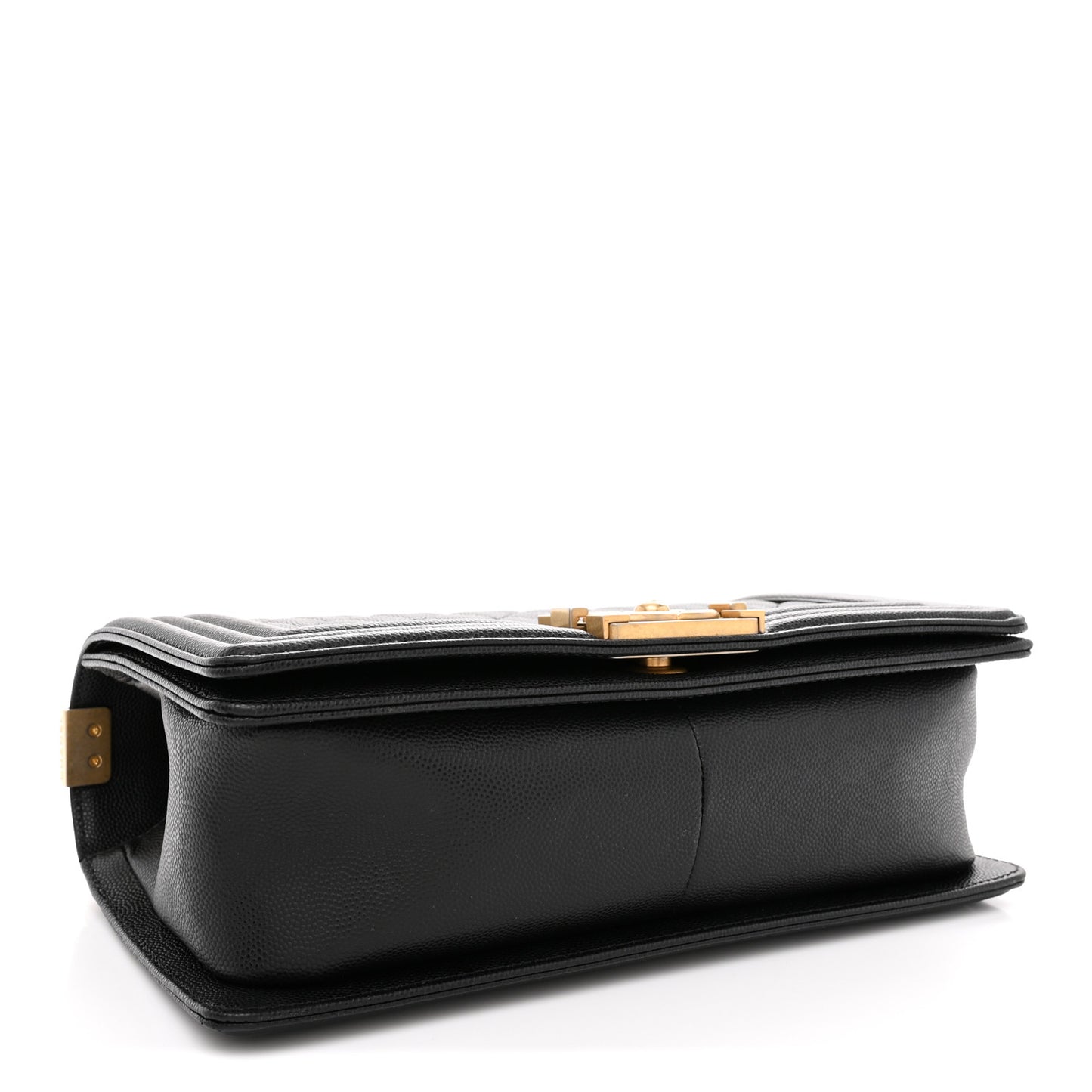 Caviar Quilted Medium Boy Flap Black