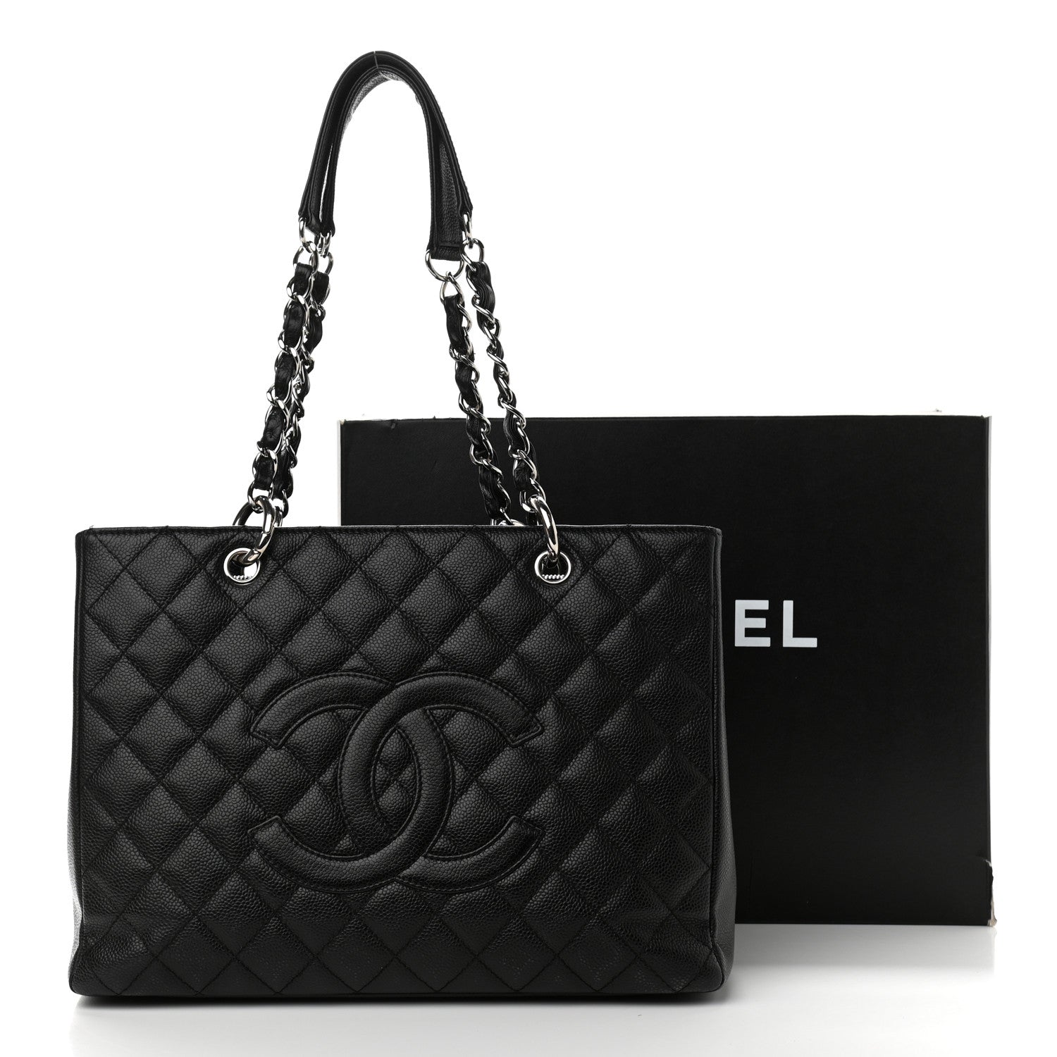 Chanel Caviar Quilted Grand Shopping Tote GST Black 11 of 11