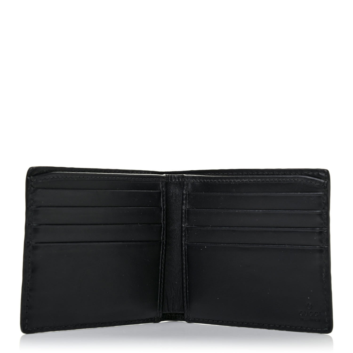 Gucci Guccissima Signature Web New Web Bi-Fold Wallet Black 4 of 4