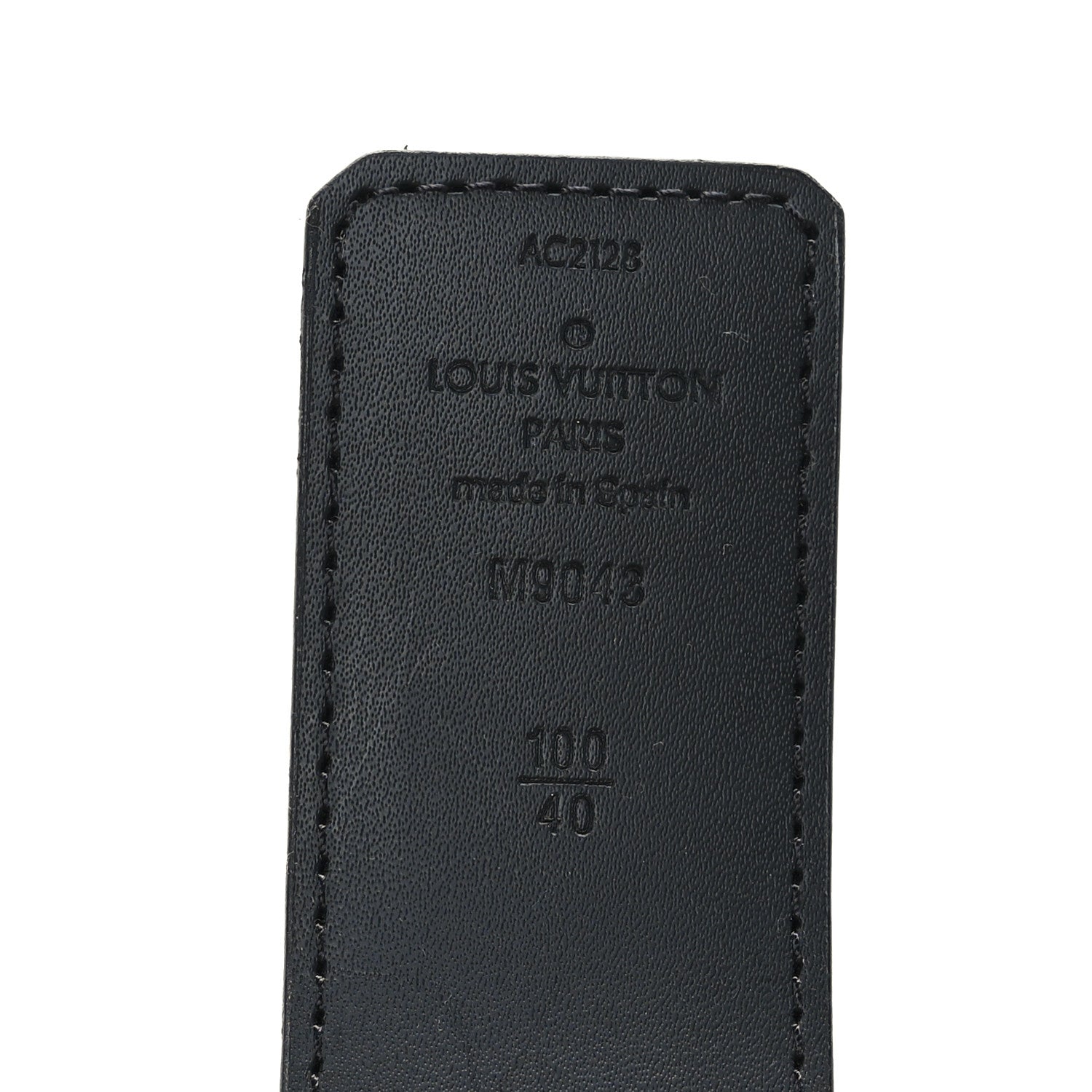 Louis Vuitton Monogram Eclipse Taigarama 40mm LV Initiales Reversible Belt 100 40 Black 3 of 5