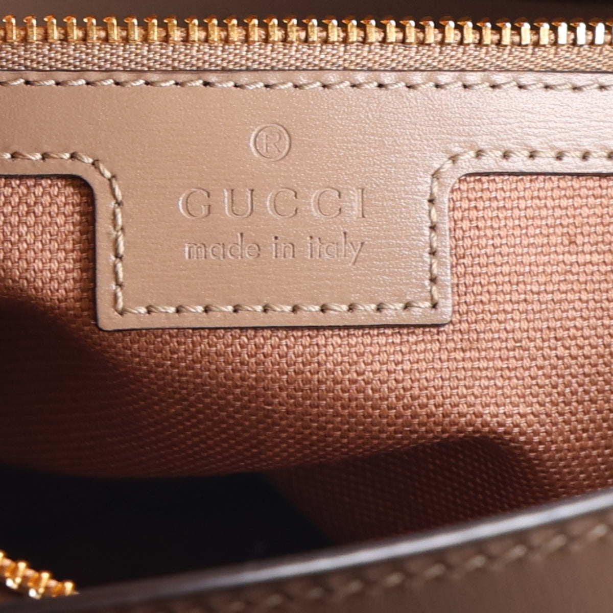 Gucci GG Shadow Monogram Super Mini Ophidia Shoulder Bag Taupe 7 of 10