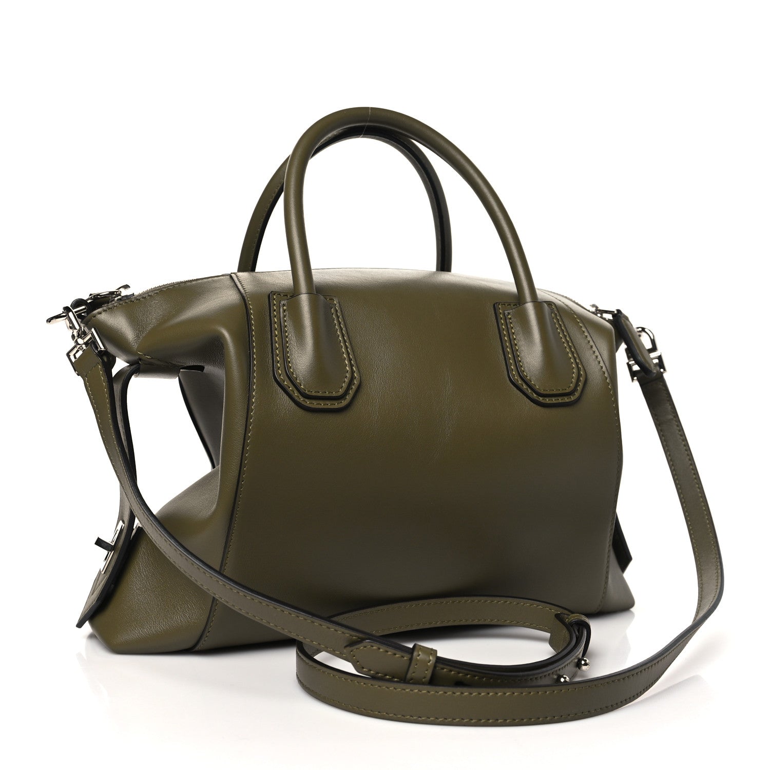 Givenchy Smooth Calfskin Small Soft Antigona Dark Khaki 3 of 9