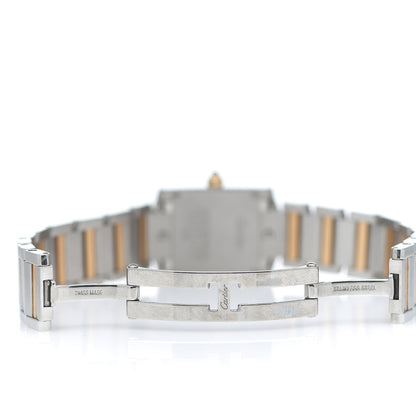 Cartier Stainless Steel 18K Pink Gold 20mm Tank Francaise 160th Anniversary Quartz Watch 5 of 5