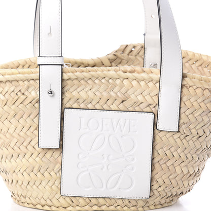 Loewe Raffia Small Basket Tote Bag Natural White 7 of 9