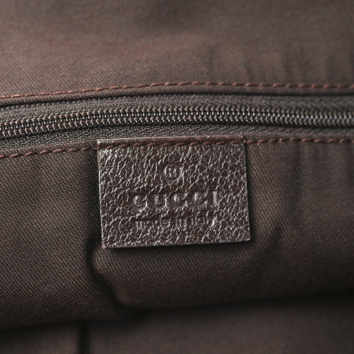 Monogram Medium Abbey Shoulder Bag Dark Brown