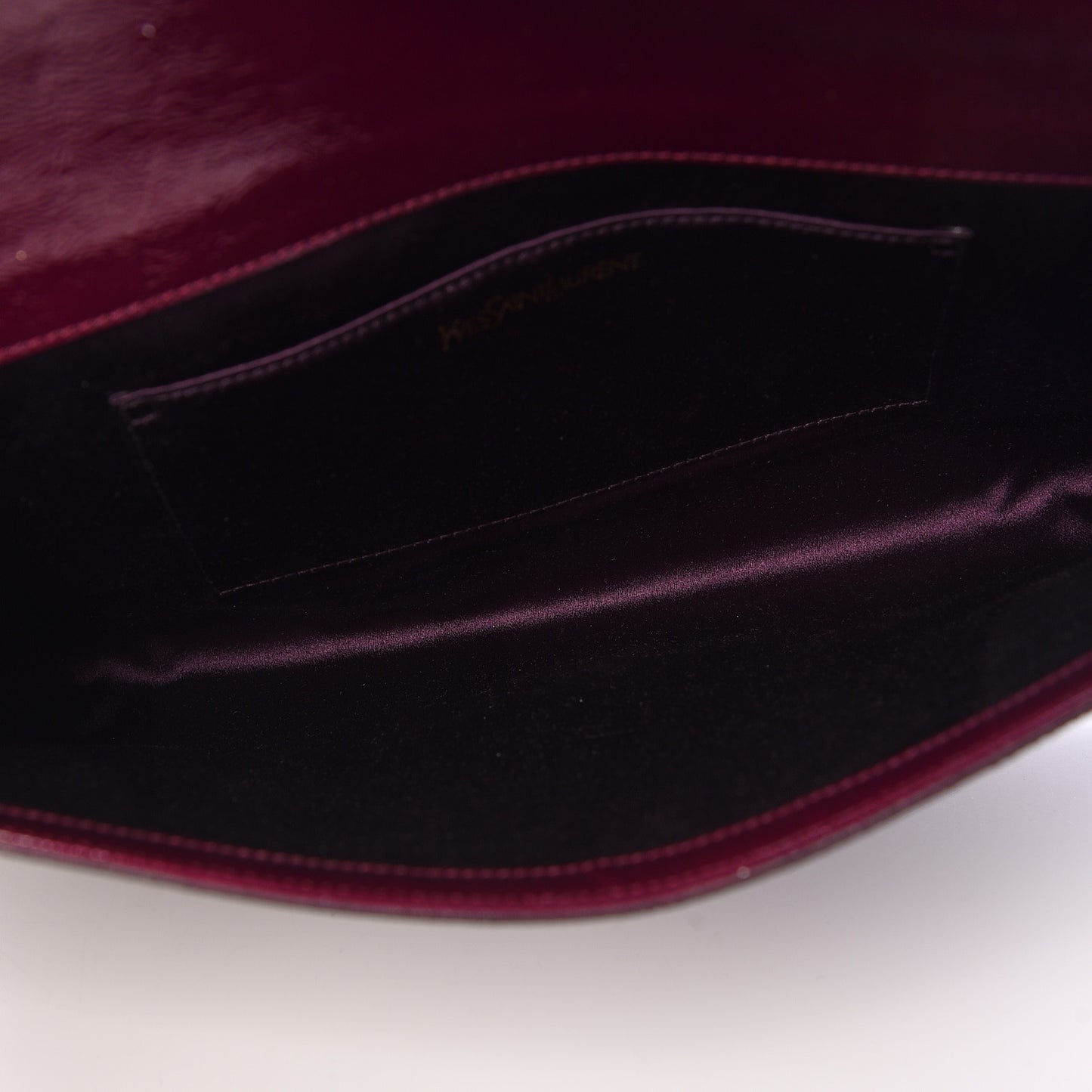 Textured Patent Monogram Large Belle De Jour Clutch Purple
