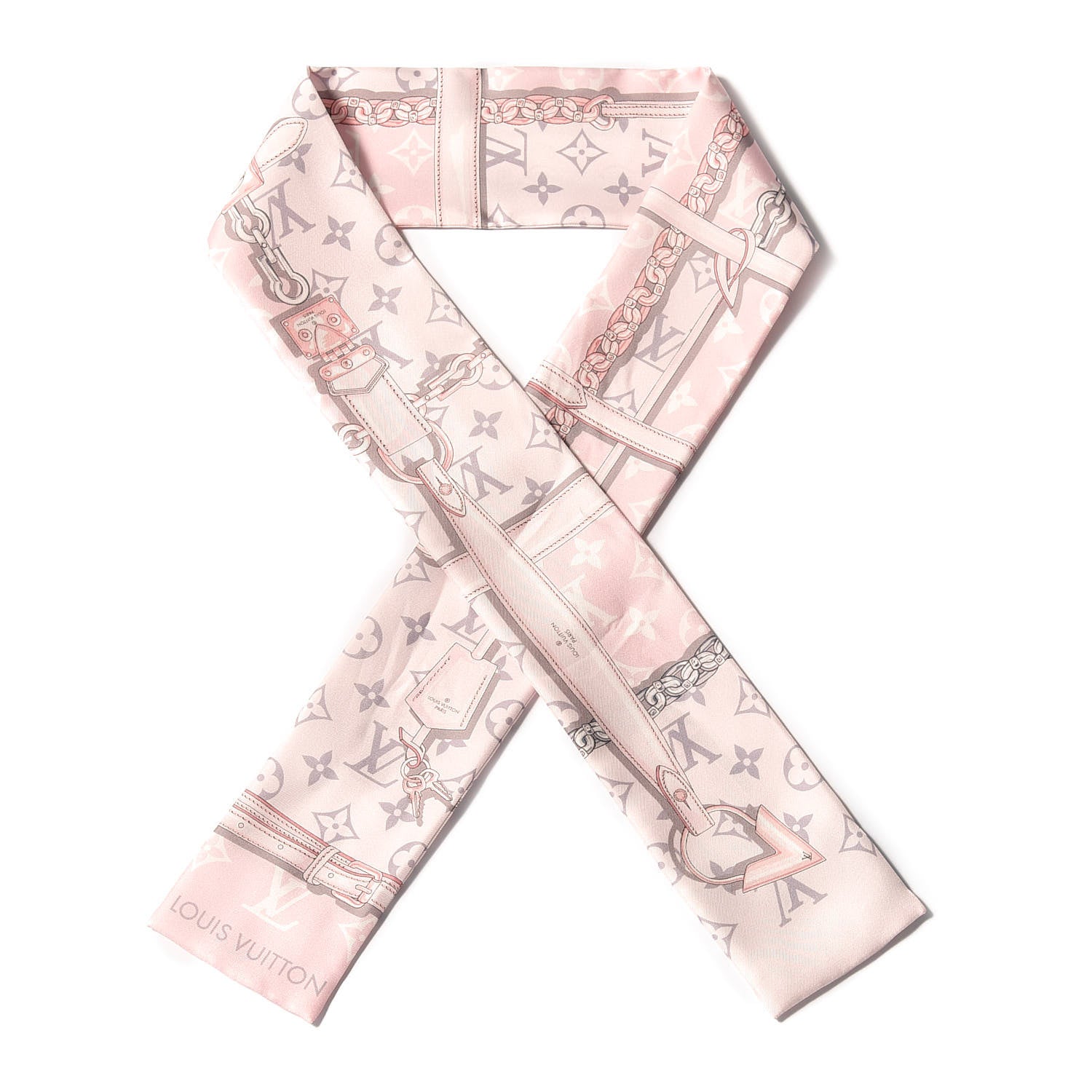 Louis Vuitton Silk Monogram Confidential Bandeau Light Pink 1 of 5