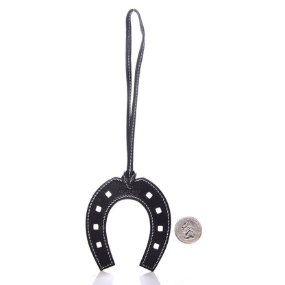 Hermes Swift Paddock Horseshoe Bag Charm Black 2 of 5