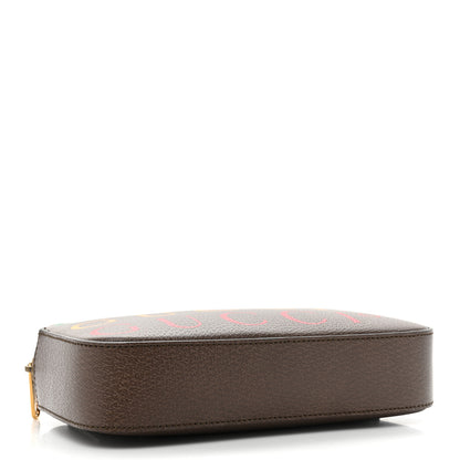 Gucci Textured Dollar Calfskin Gucci 100 Aria Belt Bag 90 36 New Acero Multicolor 4 of 9
