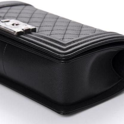 Chanel Caviar Quilted Medium Boy Flap Black 7 of 11
