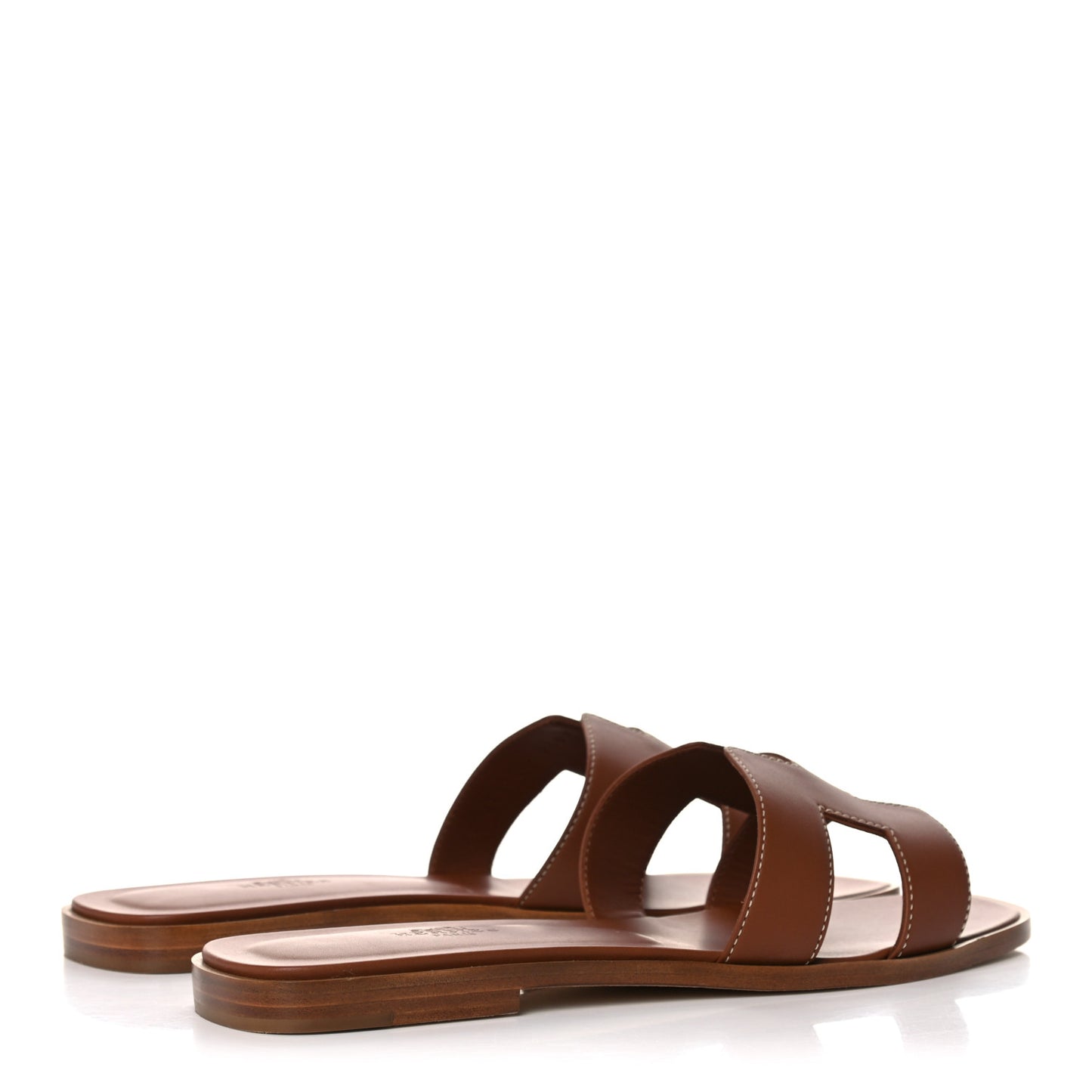 Box Calfskin Oran Sandals 39 Gold