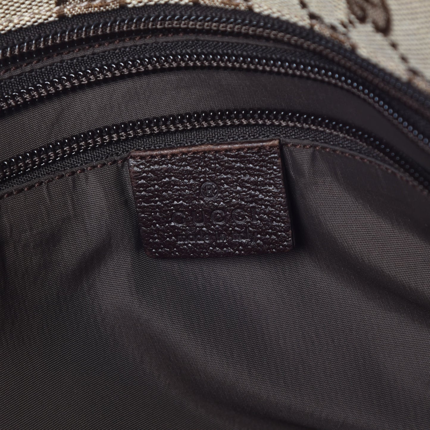 Monogram Web Large Diaper Tote Brown