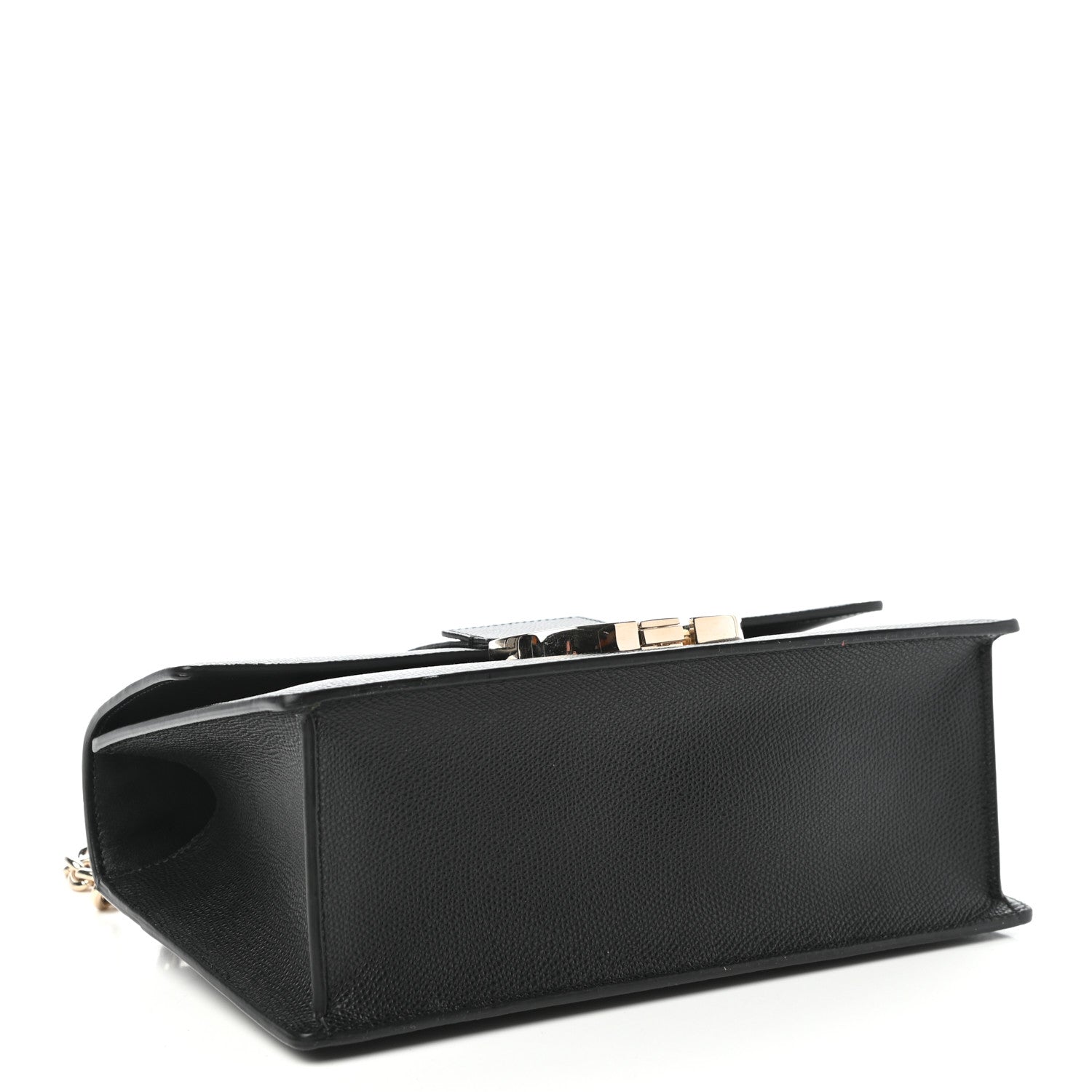 Christian Dior Grained Calfskin Embossed 30 Montaigne Chain Flap Bag Black 4 of 9