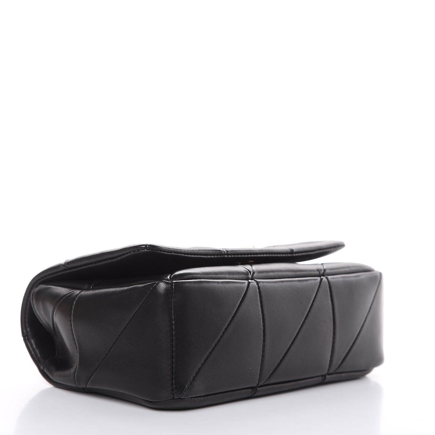 Lambskin Patchwork Monogram Small Jamie Black