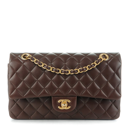 Chanel Lambskin Quilted Medium Double Flap Brown 1 of 12