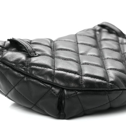 Chanel Calfskin Quilted Waist Belt Bag Black 9 of 11