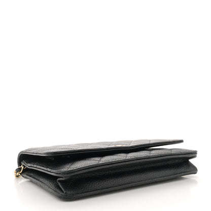 Chanel Caviar Quilted Wallet on Chain WOC Black 4 of 13
