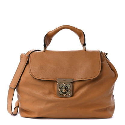 Chloe Calfskin Medium Elsie Satchel Caramel 1 of 11