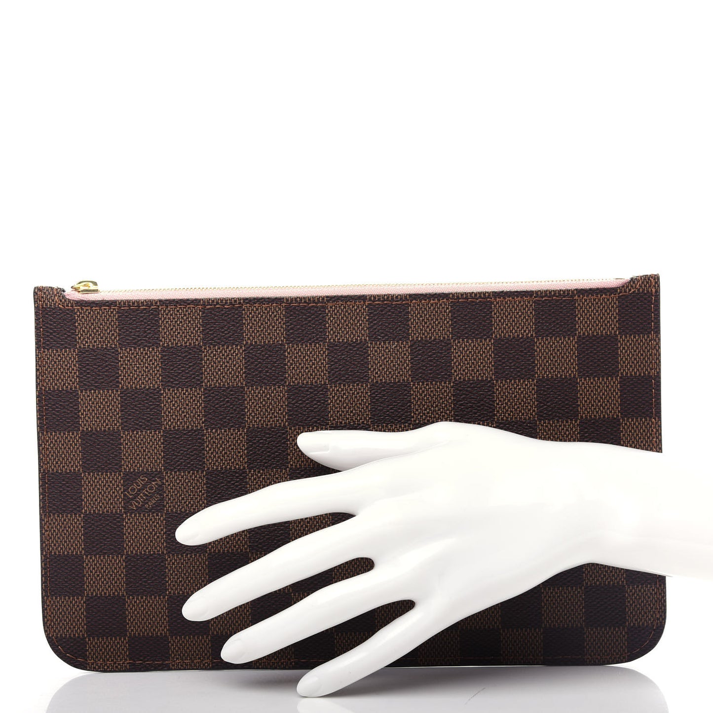 Damier Ebene Neverfull MM GM Pochette Rose Ballerine