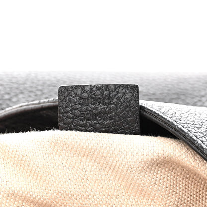 Gucci Pebbled Calfskin Studded Medium Soho Chain Shoulder Bag Black 7 of 19