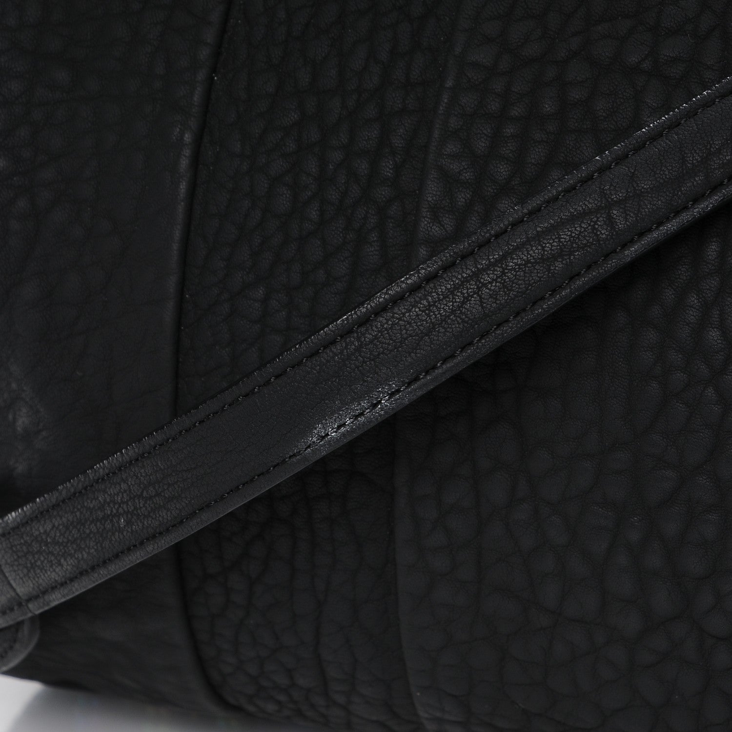 Alexander Wang Pebbled Lambskin Rocco Matte Black Iridescent Hardware 10 of 12