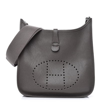 Hermes Taurillon Clemence Evelyne III PM Etain 1 of 12