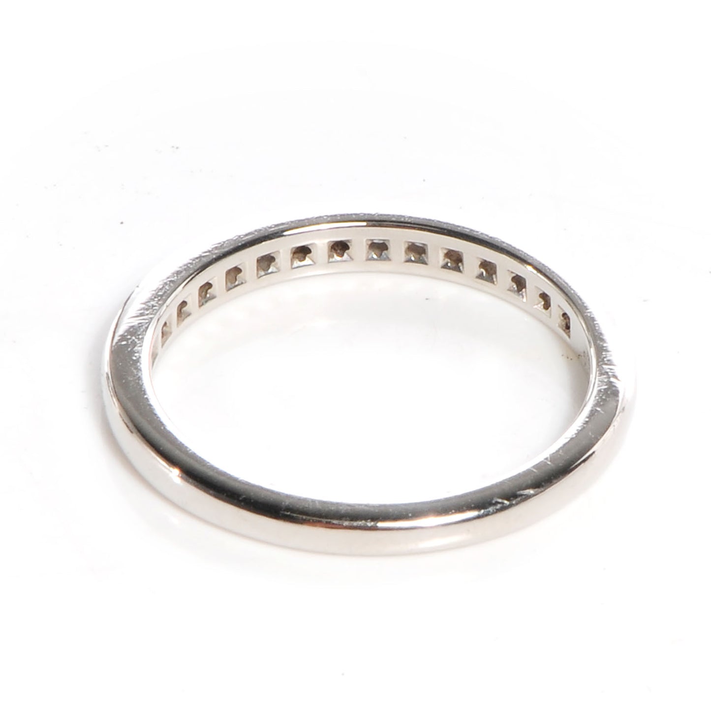 Platinum Diamond 2mm Wedding Band Ring 4.5