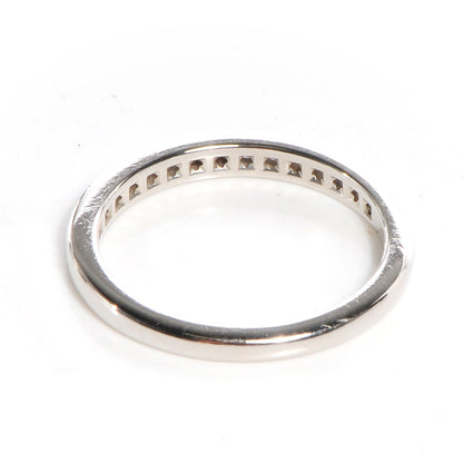 Tiffany Platinum Diamond 2mm Wedding Band Ring 4.5 3 of 6