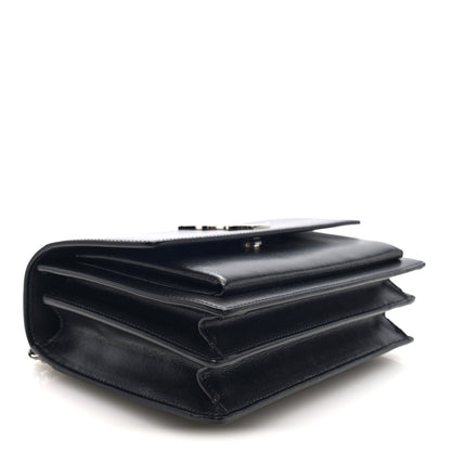 Saint Laurent Calfskin Medium Monogram Sunset Black 4 of 9