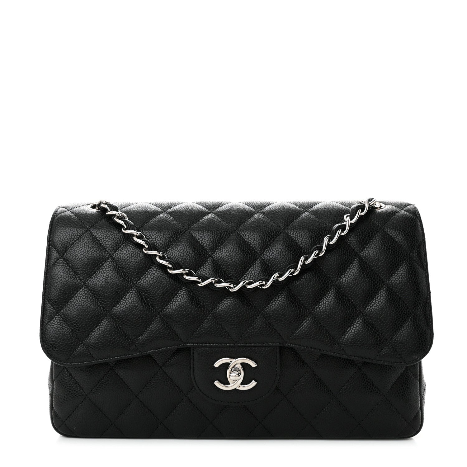 Chanel Caviar Quilted Jumbo Double Flap Black 1 of 11