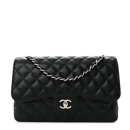 Chanel Caviar Quilted Jumbo Double Flap Black 1 of 11