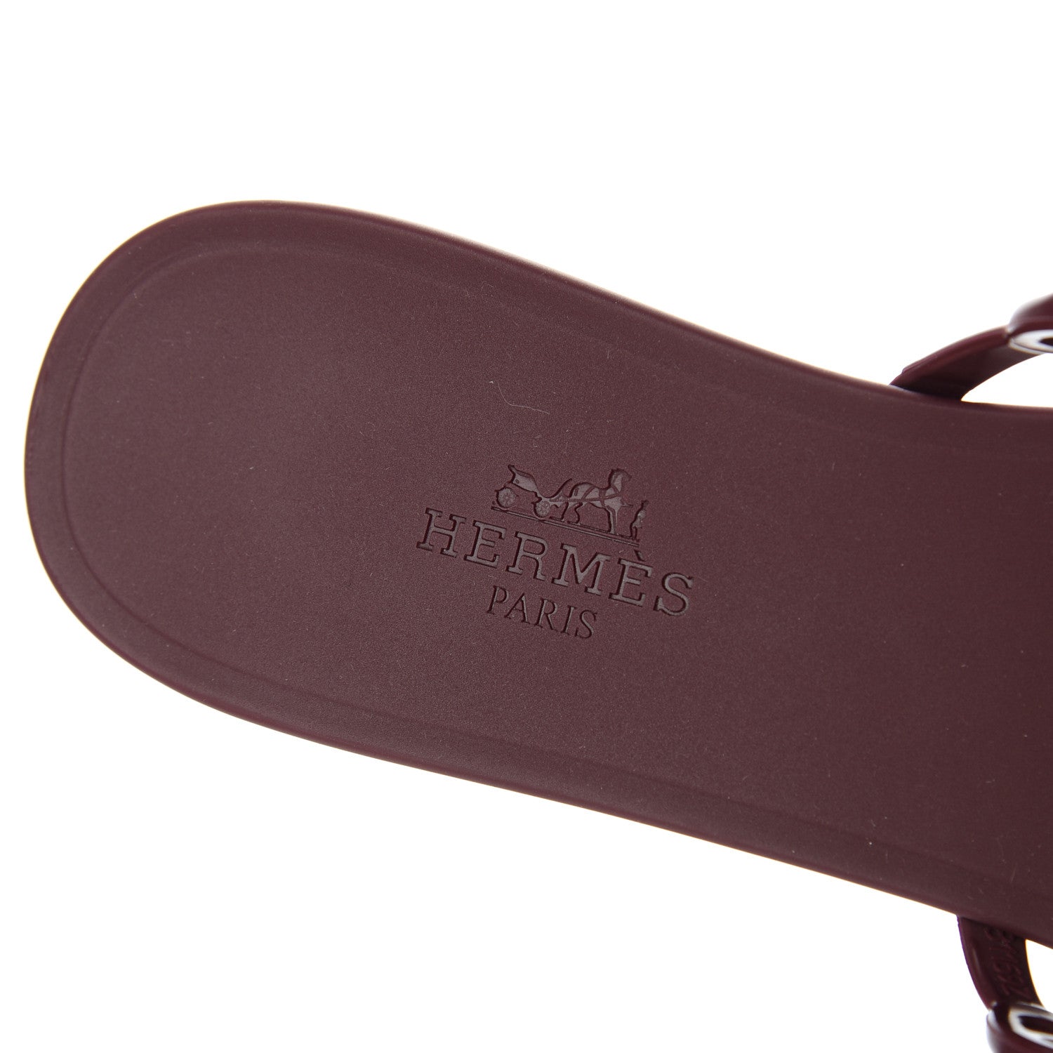 Hermes TPU Rivage Sandals 36 Bordeaux 7 of 9