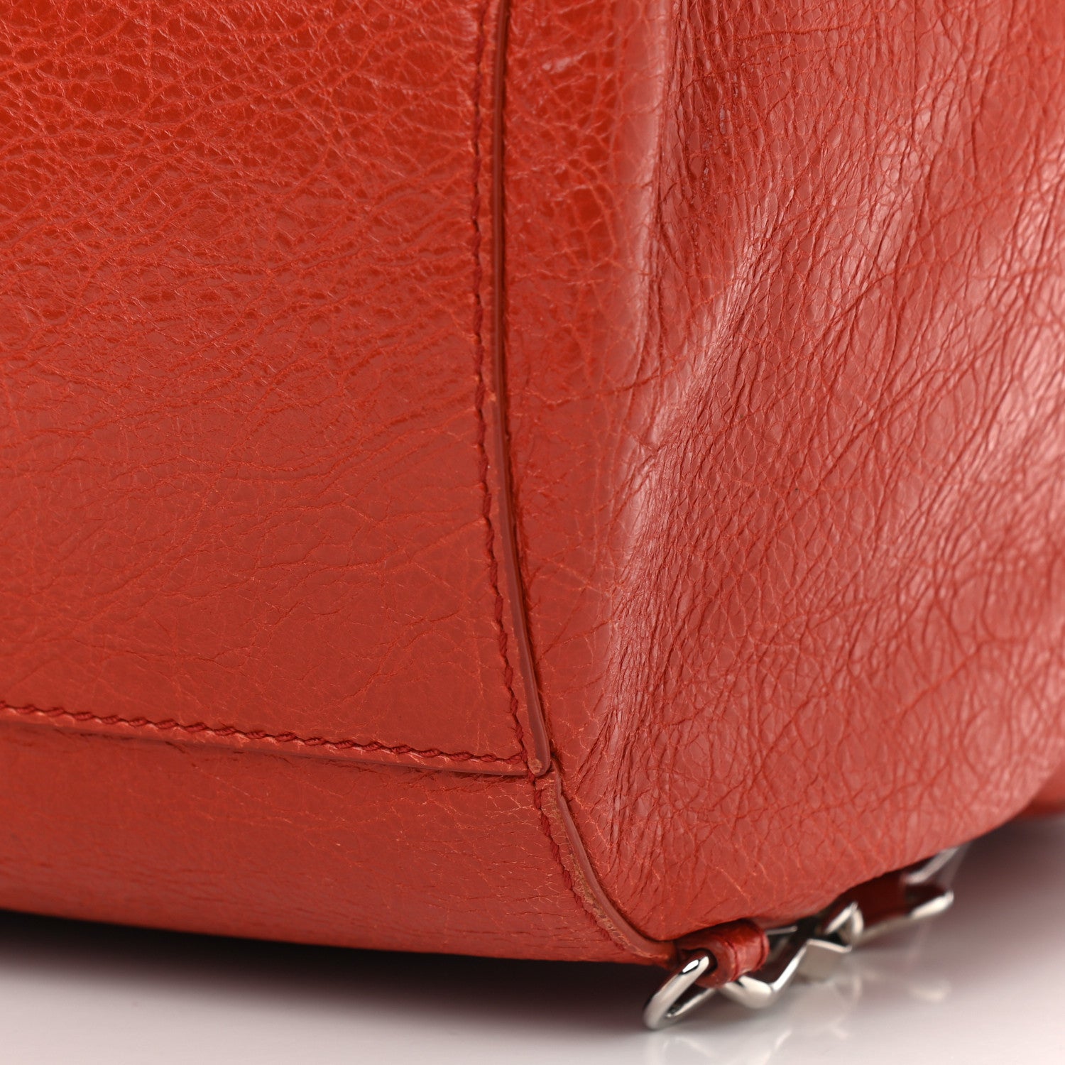 Balenciaga Agneau Giant 12 Hardware Zip Traveler Backpack Rouge Ambre 6 of 13