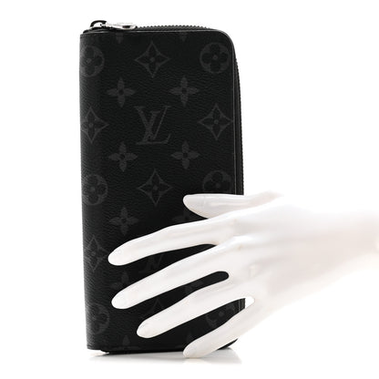 Louis Vuitton Monogram Eclipse Vertical Zippy Wallet 2 of 9