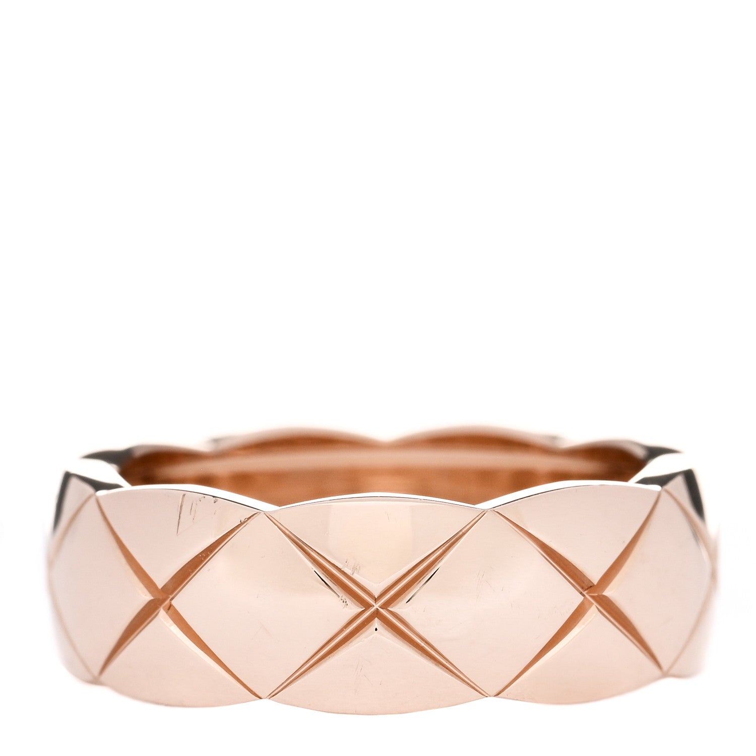 Chanel 18K Beige Gold Small Coco Crush Ring 52 6 1 of 7