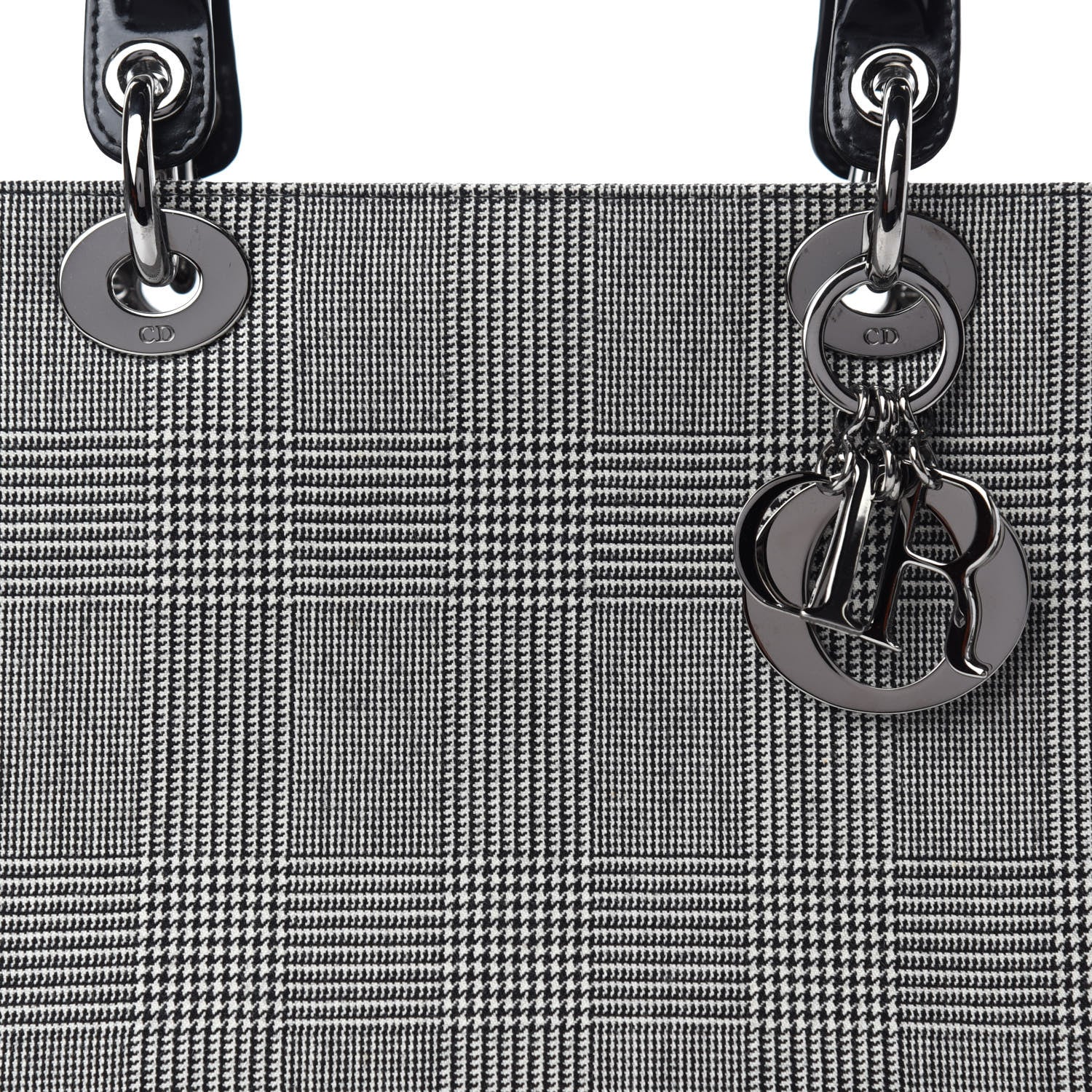 Christian Dior Patent Canvas Medium Lady Dior Black 12 of 12