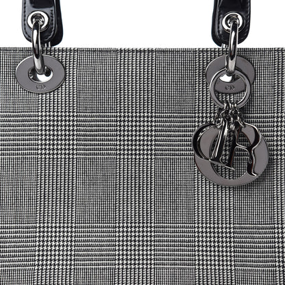 Christian Dior Patent Canvas Medium Lady Dior Black 12 of 12