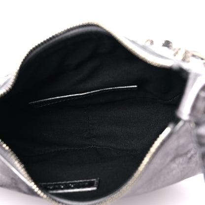 Balenciaga Metallic Agneau Arena Le Cagole Shoulder Bag XS Silver 6 of 11