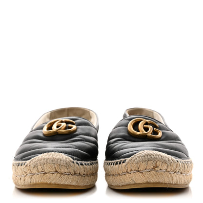 Gucci Nappa Matelasse GG Marmont Espadrilles 39.5 Black 2 of 14