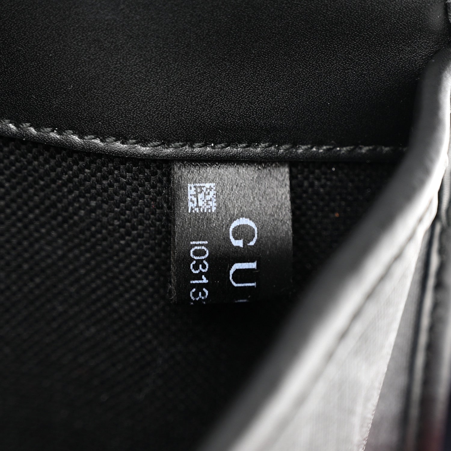 Gucci GG Supreme Monogram Web Slim Belt Bag Black Grey 7 of 14
