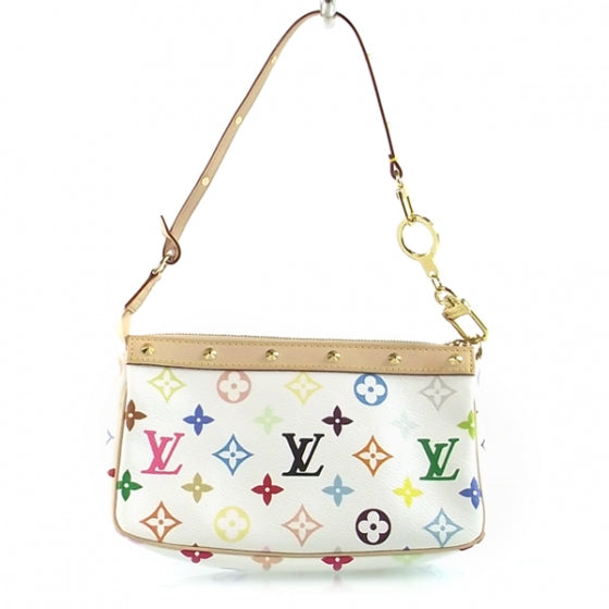 Monogram Multicolor Pochette Accessories White