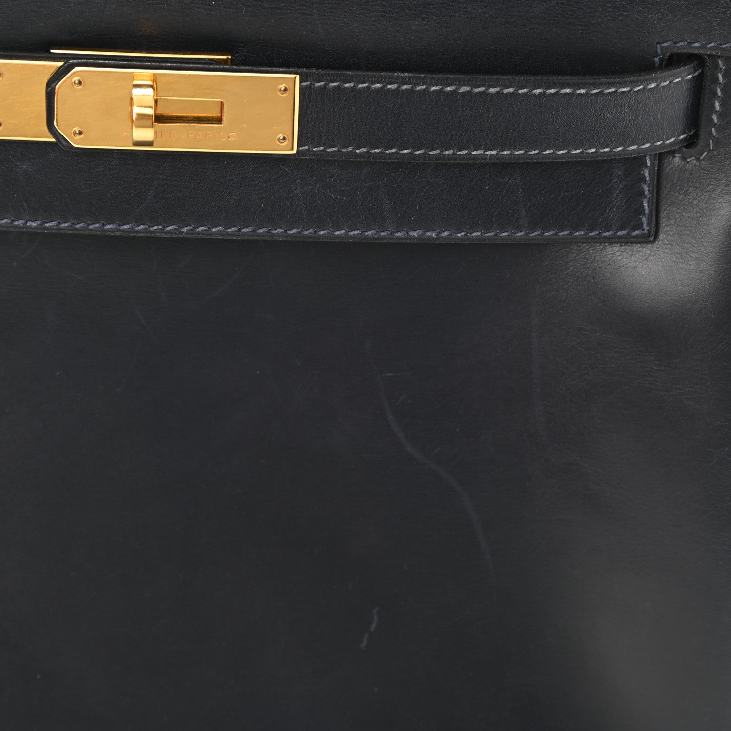 Hermes Box Kelly Retourne 28 Indigo 14 of 20