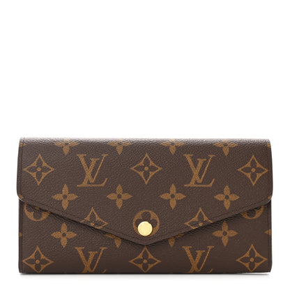 Louis Vuitton LOUIS VUITTON Monogram Sarah Wallet NM Coquelicot 1 of 6
